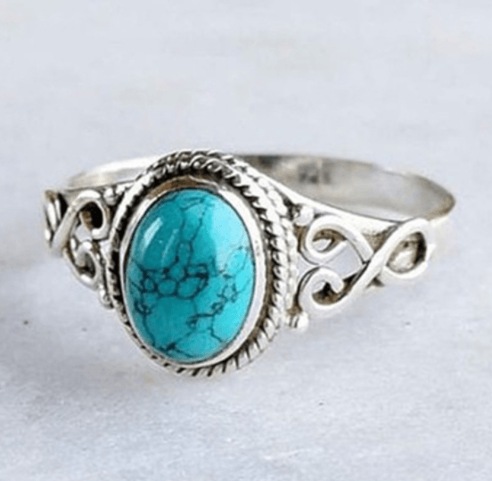 Women Vintage Turquoise Rings – Retro Turquoise
