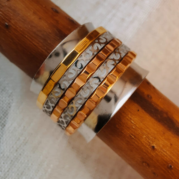 Multi-layer Rotation Wide Band Ring