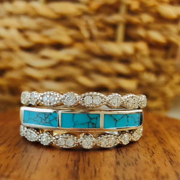 Sterling Silver Vintage Turquoise Rings