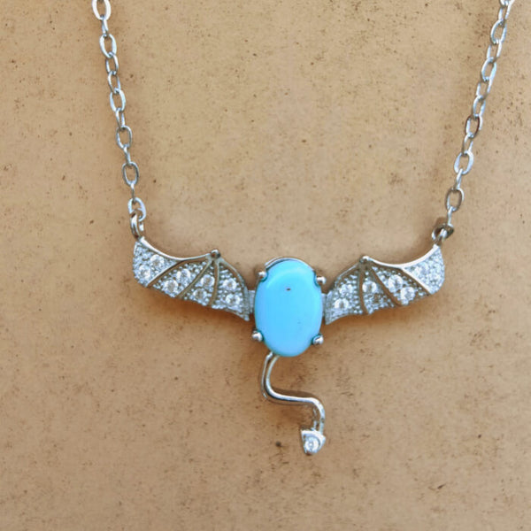 Dragon Wing Turquoise Necklace
