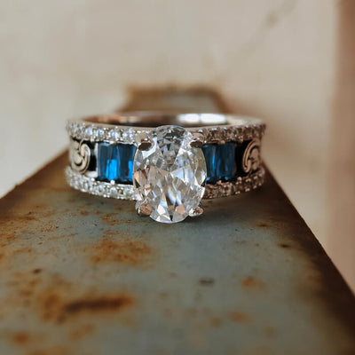 western turquoise rings