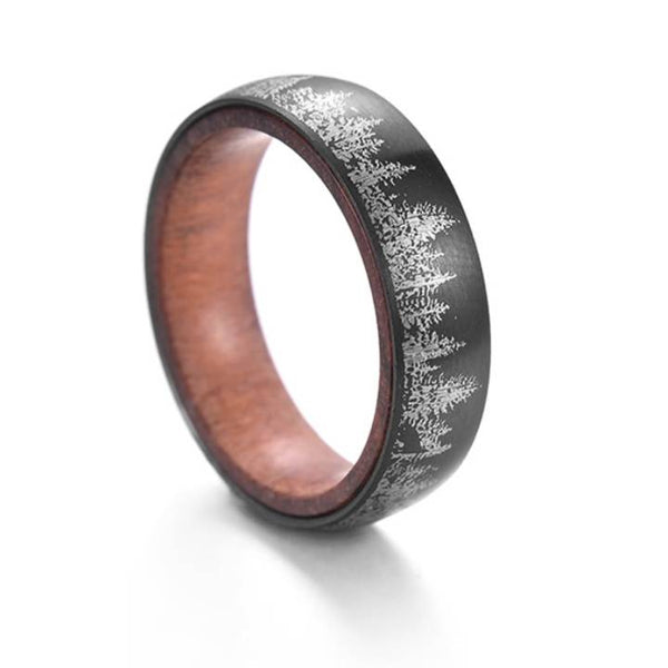 8mm High Density Pearwood Solid Wood Ring